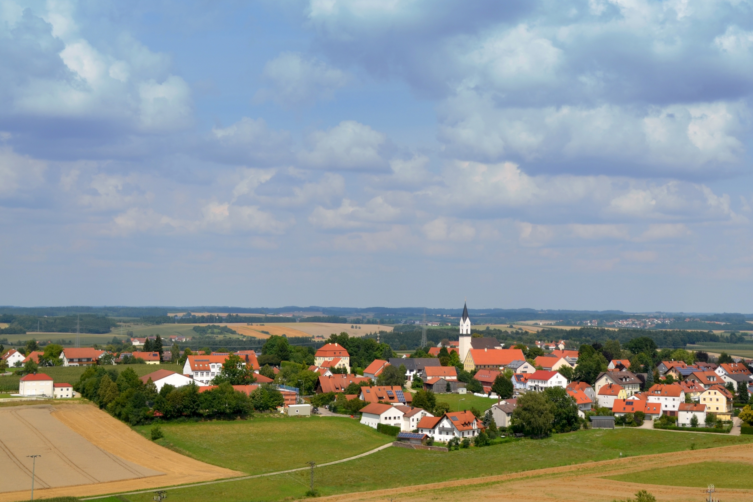 Attenkirchen Himmel Landschaft Wasserturm