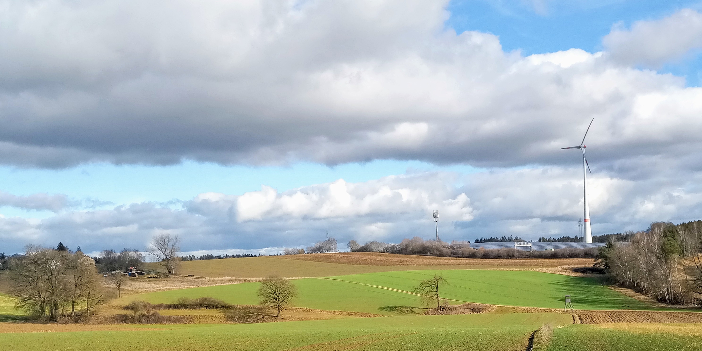 Windrat Himmel Landschaft