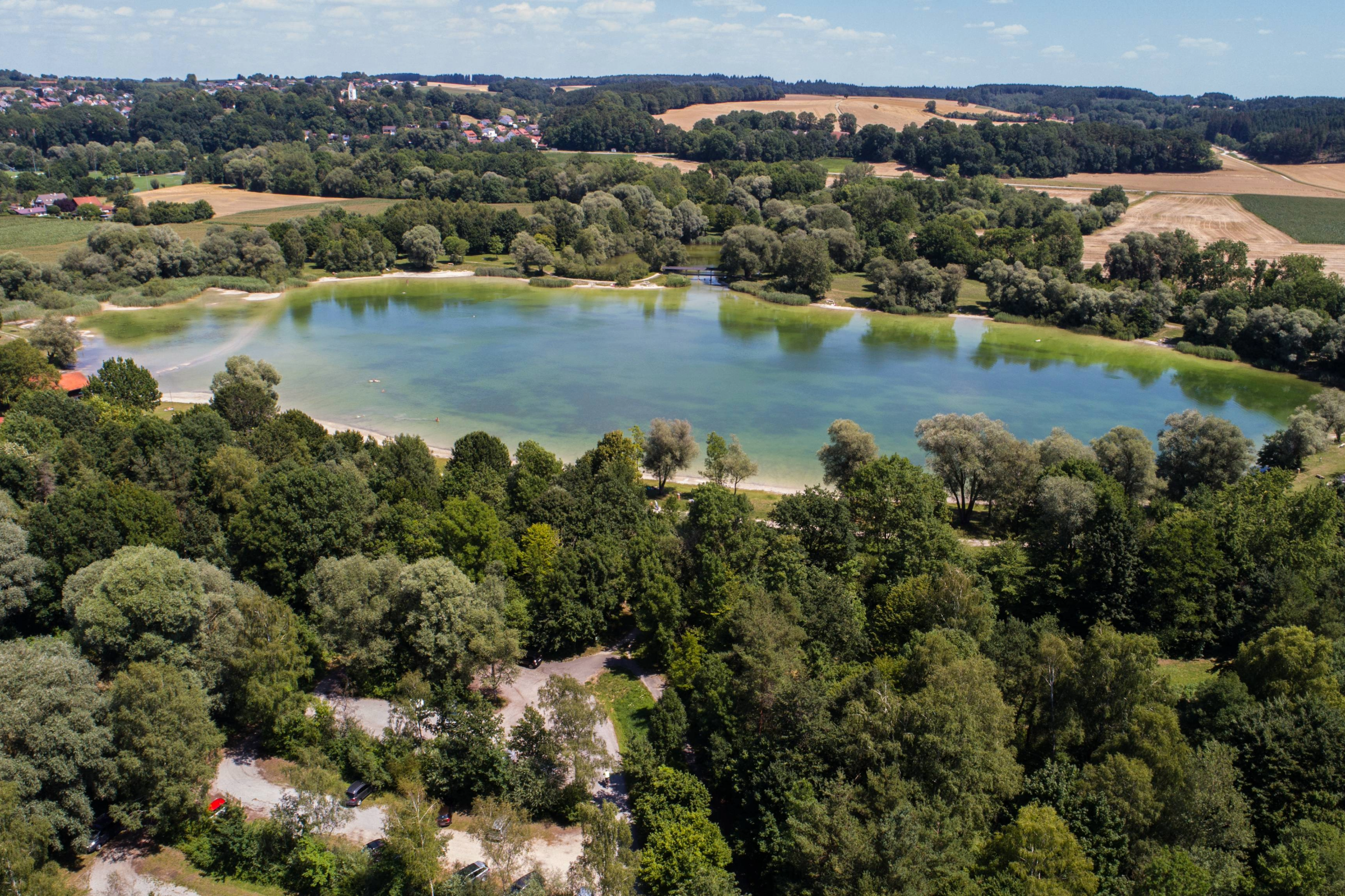 Der Kranzberger See, symbolisch vertretend für die Projektführende Gemeinde